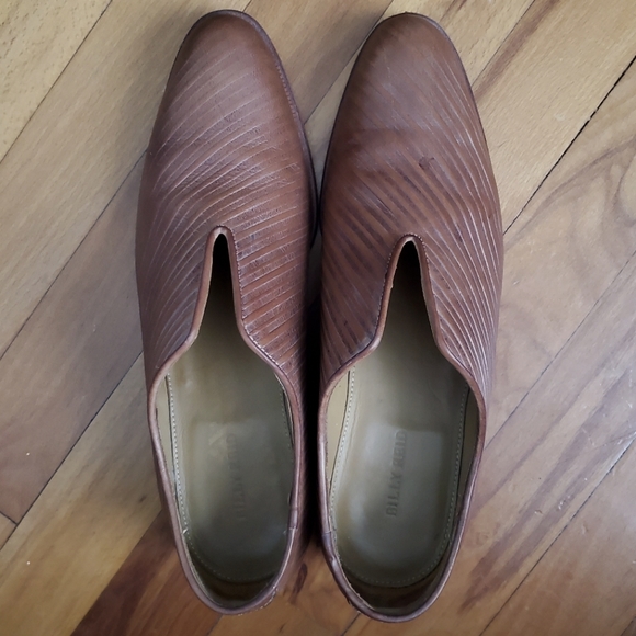 Billy Reid Handmade Embossed Leather Cutout Loafer - Picture 12 of 12